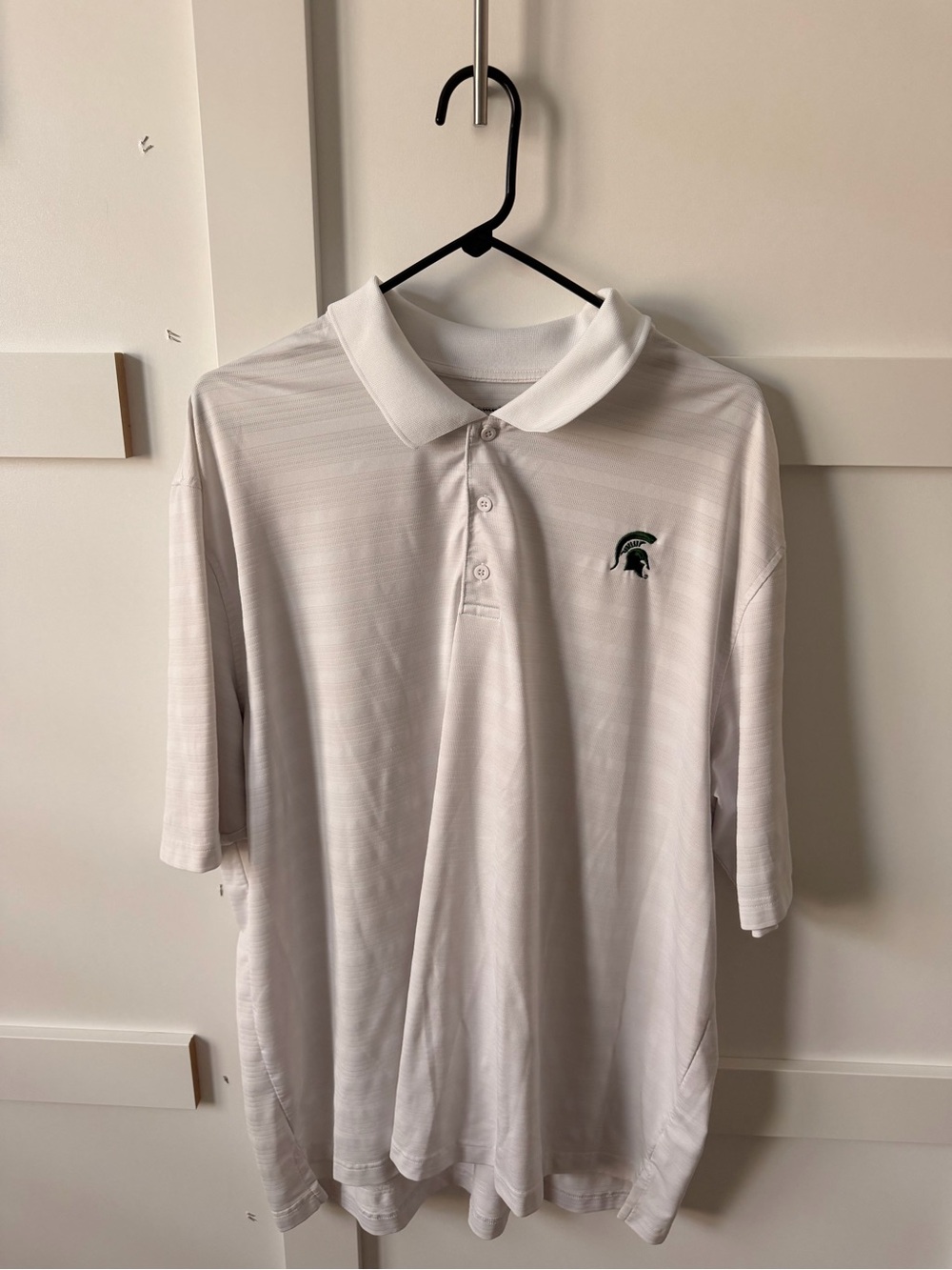 Champion White Polo Shirt Michigan State